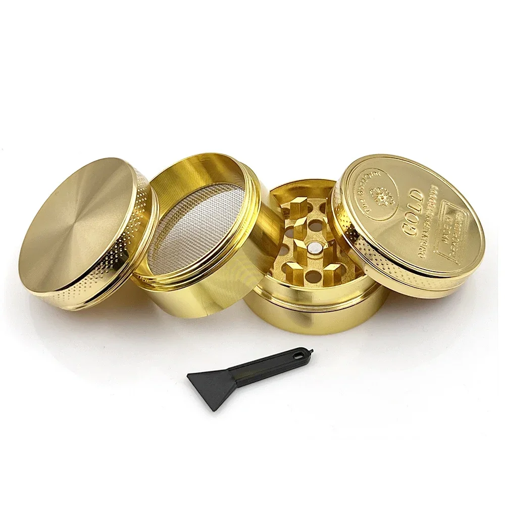 허브 분쇄기 3/4 부품 아연 합금 40mm 담배 분쇄 - Kitchen Gadgets Gold 리뷰 및 가격