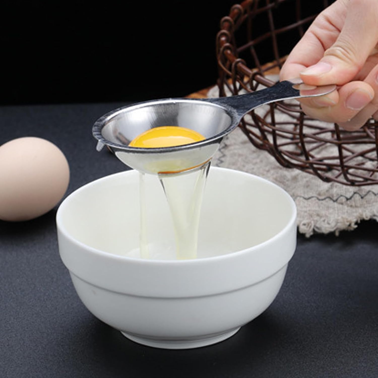 스테인레스 스틸 계란 분리기 스트레이너 필터 흰색 노른 - Egg Separator Tool 리뷰 및 가격