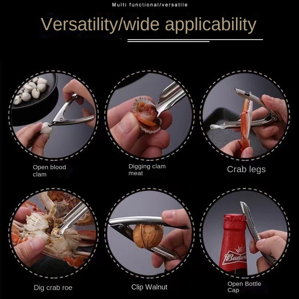 새로운 창의적인 굴 개봉 클램프 녹 방지 스테인리스 스 - Kitchen Gadgets New Products 리뷰 및 가격