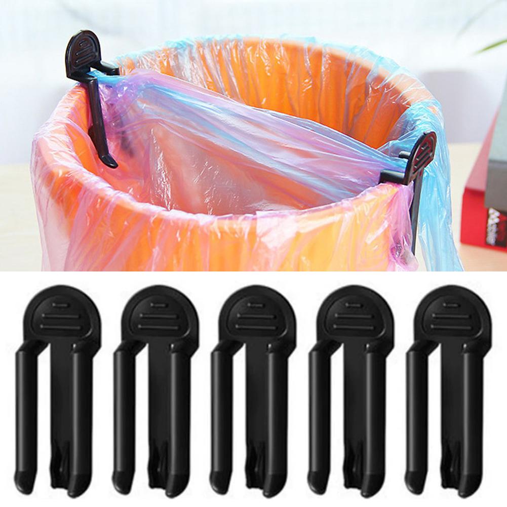 2/5개 플라스틱 쓰레기봉투 클립 고정형 쓰레기통 봉투 - Kitchen Gadgets Organizer 리뷰 및 가격